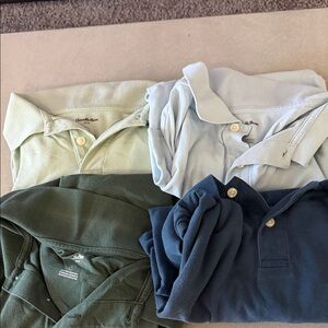 Goodfellow & Co Men's Polo Shirts - Green, Blue, Cream